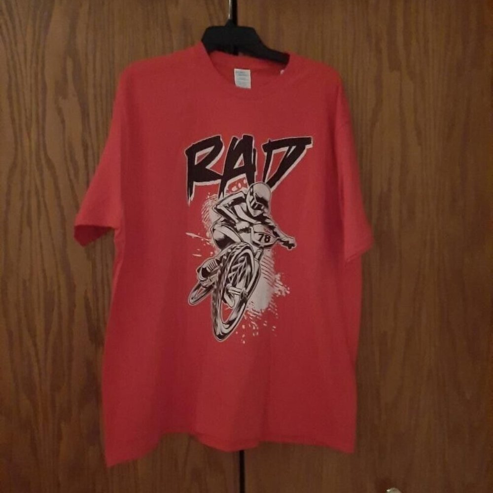 NEW ! Port & Co. RAD Bmx T-Shirt Red Sz 2XL